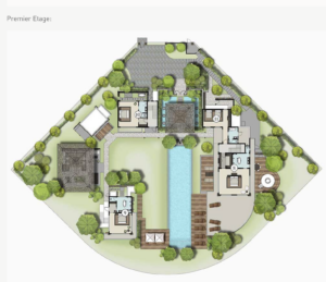 Villa Charlotte – Anahita - plan 1er étage